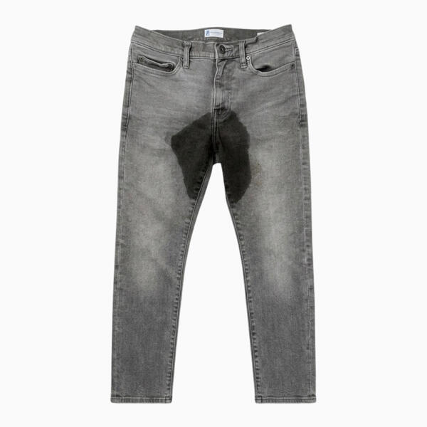 Wet Pants Denim Gray Jeans Wet Look, Dry Feel