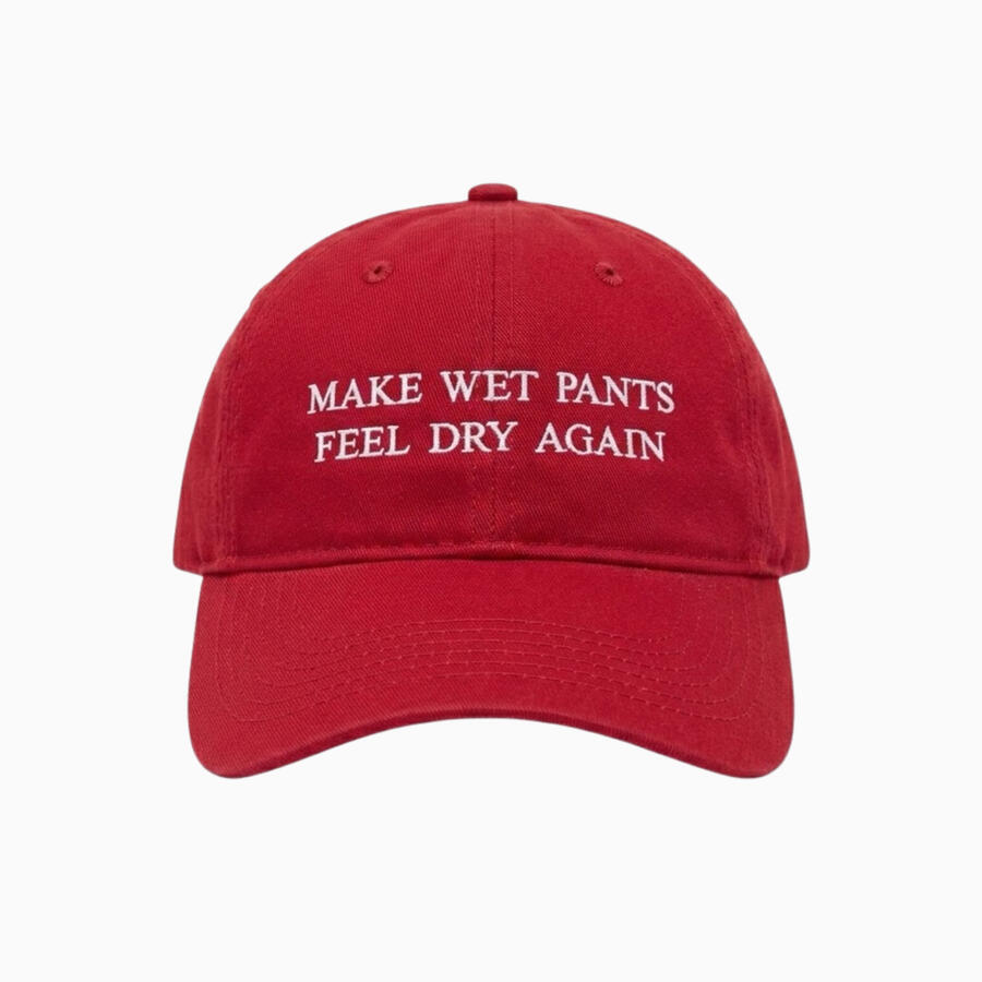 Wet Pants Denim MAGA Hat Wet Look, Dry Feel